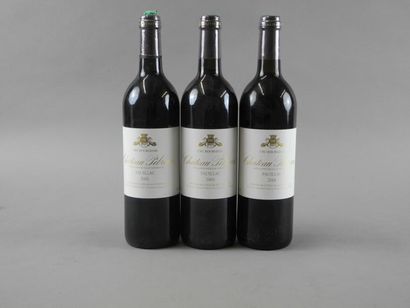 3 bouteilles CH. PIBRAN, Pauillac 2001