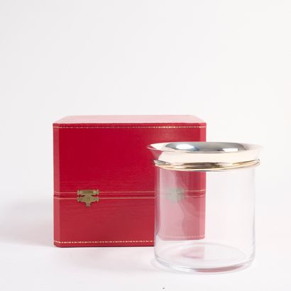 CARTIER, Paris. 
Crystal glaze bucket, 