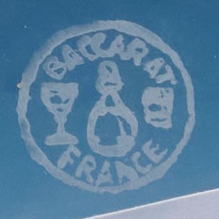 BACCARAT.
Suite de six verres à orangeade...