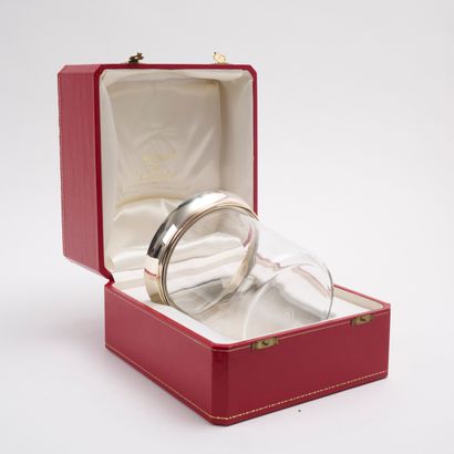 CARTIER, Paris. 
Crystal glaze bucket, 
