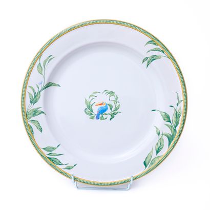 HERMES, Moustiers.
Grand plat en faïence...