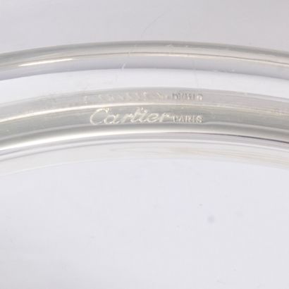 CARTIER, Paris. 
Crystal caviar cup, 