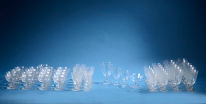 DAUM, France.
Part of a set of crystal glasses...