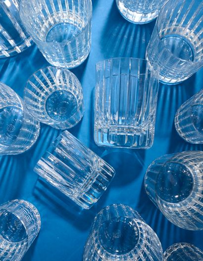 BACCARAT. 
Partie de service de verres en...