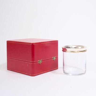 CARTIER, Paris. 
Crystal glaze bucket, 