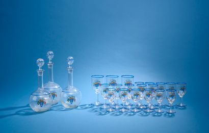 MARCEL GOUPY (1886-1954). 
Part of a glass...