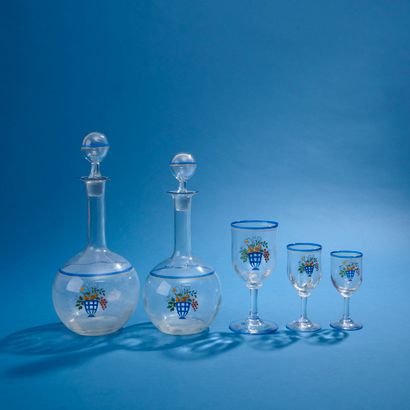 MARCEL GOUPY (1886-1954). 
Part of a glass...