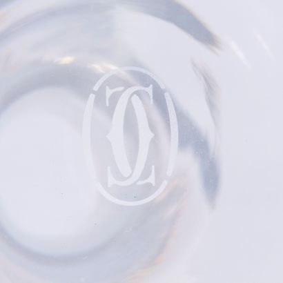 CARTIER, Paris. 
Crystal decanter, 