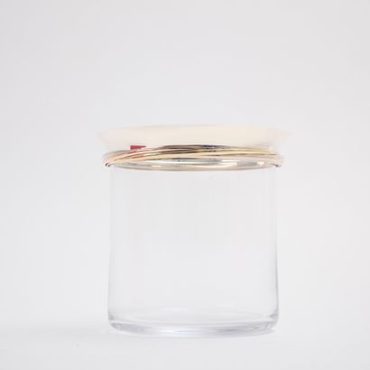 CARTIER, Paris. 
Crystal glaze bucket, 