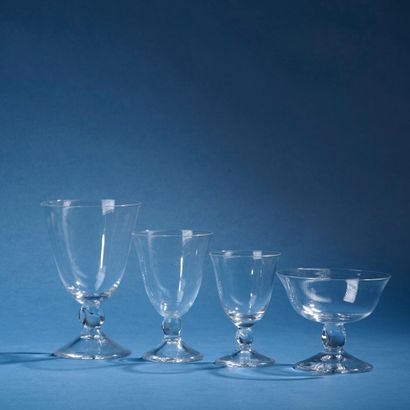 DAUM, France.
Part of a set of crystal glasses...