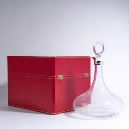 CARTIER, Paris. 
Crystal decanter, 