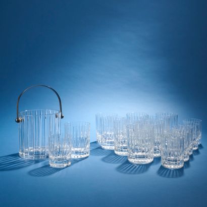 BACCARAT. 
Partie de service de verres en...