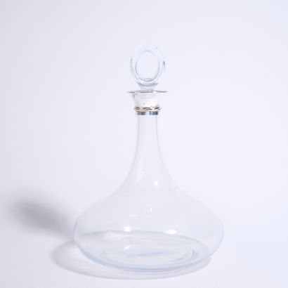 CARTIER, Paris. 
Crystal decanter, 