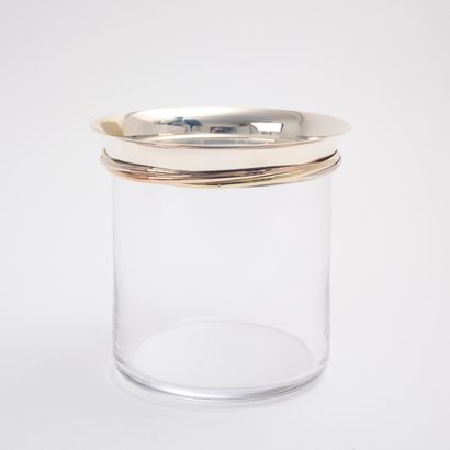 CARTIER, Paris. 
Crystal glaze bucket, 