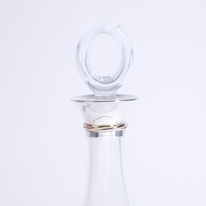 CARTIER, Paris. 
Crystal decanter, 