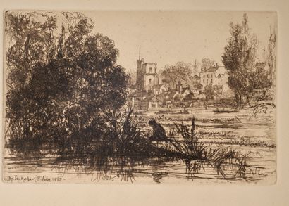 Sir Francis SEYMOUR HADEN (1818 - 1910).
Twickenham...