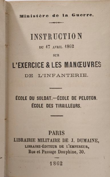 Bibliothèque portative de l'officier - Instruction...