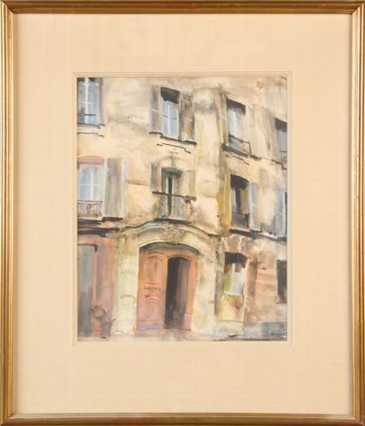 Monique JORGENSEN (1906-?). 
Hotel door ajar...