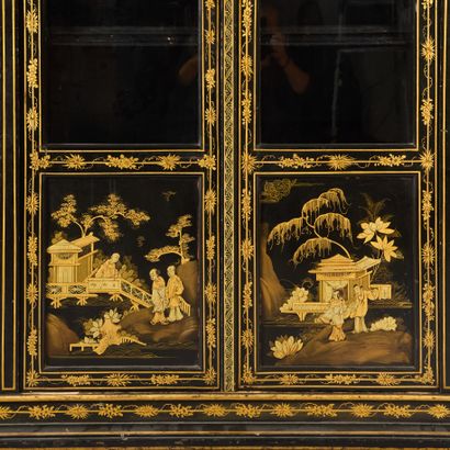 In the taste of China.

Black and gold lacquered...
