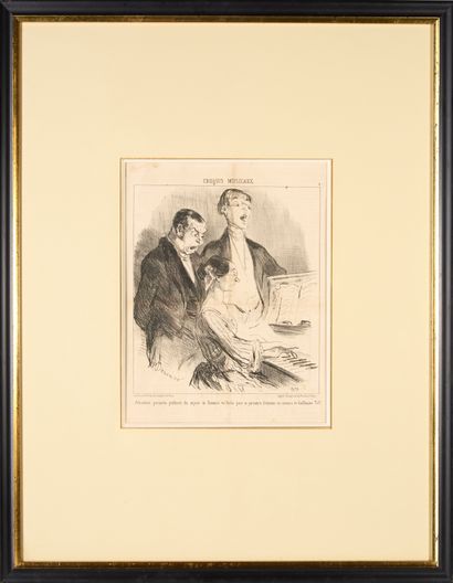 Honoré DAUMIER (1808-1879). 
Set of nine...