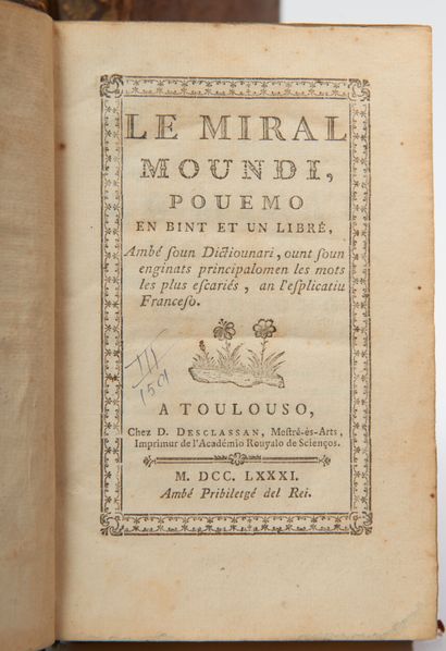 [OCCITAN-PROVENCE] Set of 4 volumes including:
-...
