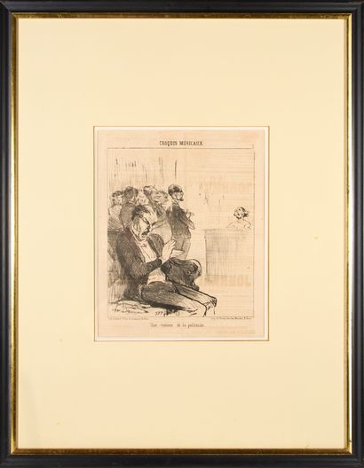 Honoré DAUMIER (1808-1879). 
Set of nine...