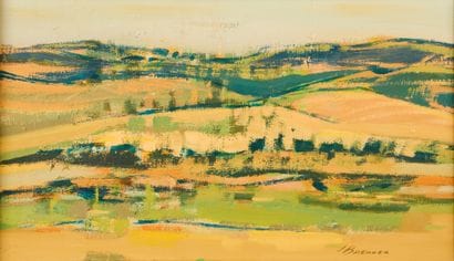 Jacques BRENNER (born 1936).
Landscape.
Oil...