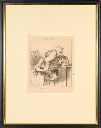 Honoré DAUMIER (1808-1879). 
Set of nine...