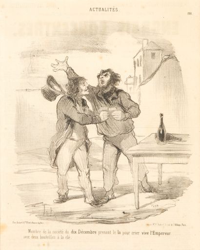 Honoré DAUMIER (1808-1879). 
Set of five...