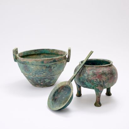 CHINA.

Set of three excavation objects including...
