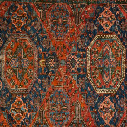 SOUMAK, Caucasus.
Wool thread rug on a wool...