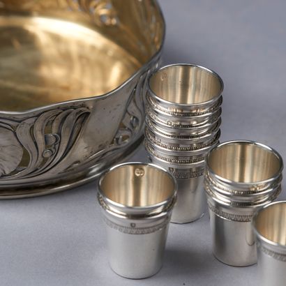 Lot in silver 800 and 950 thousandths including...