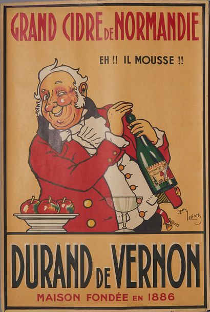 Poster advertising Durand de Vernon Grand...