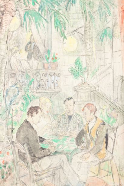 Ethel MARS (1876-1959).


Card players, circa...
