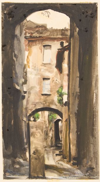 Monique JORGENSEN (1906-?). 
The town of...