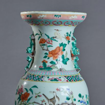 Octagonal low pedestal in richly carved wood...