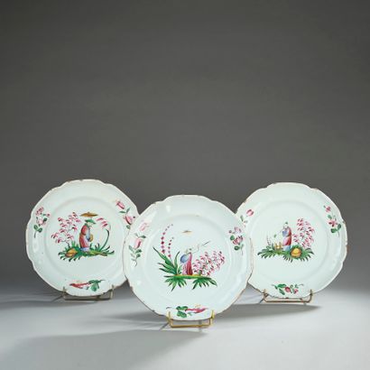 LUNEVILLE.

Three earthenware plates with...