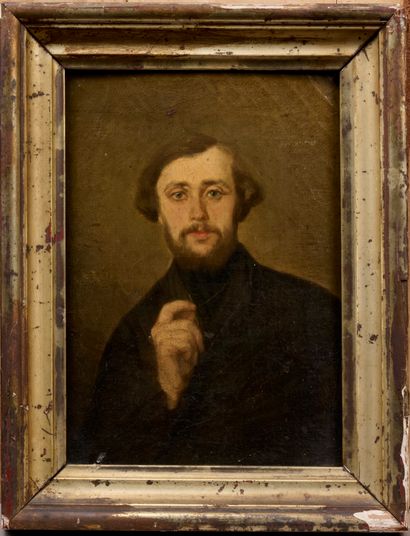 French school of the 19th century.
Portrait...