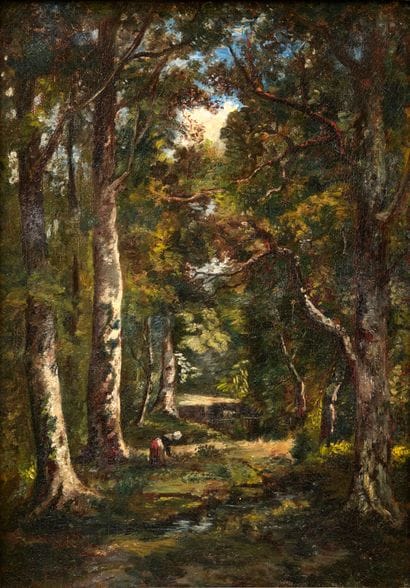 Barbizon school, after Narcisse Virgile DIAZ...