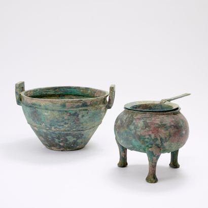 CHINA.

Set of three excavation objects including...