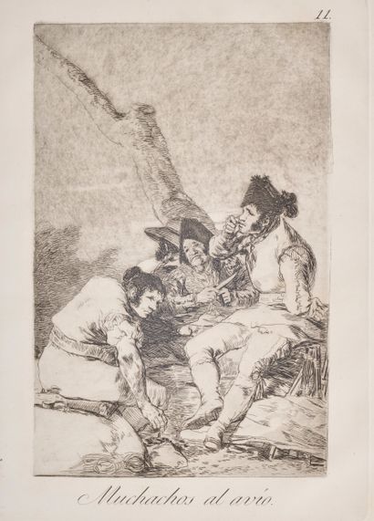 Francisco José DE GOYA (1746 - 1828).
Muchachos...
