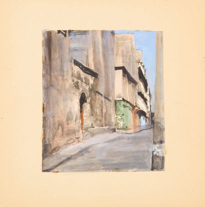 Monique JORGENSEN (1906-?). 
Street in the...
