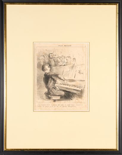 Honoré DAUMIER (1808-1879). 
Set of nine...