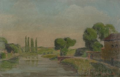 Roger-Lucien CANDES (1907-1972). 

Landscape...