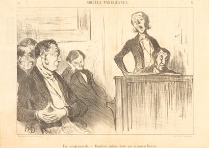 Honoré DAUMIER (1808-1879). 
Set of five...