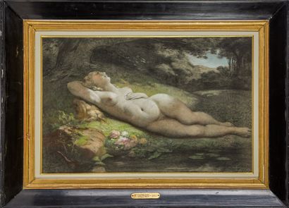 Hippolyte LAZERGES (1817-1887).

Reclining...