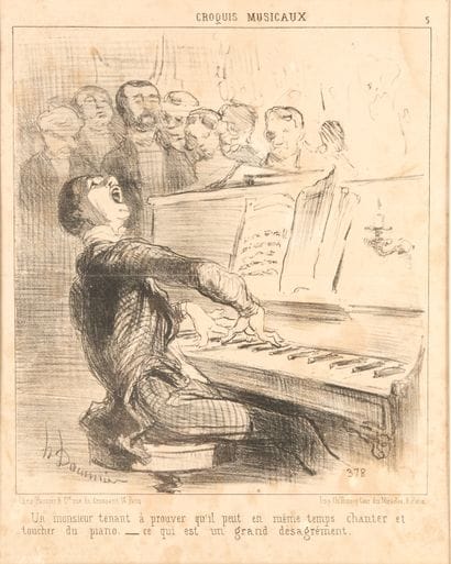 Honoré DAUMIER (1808-1879). 
Set of nine...