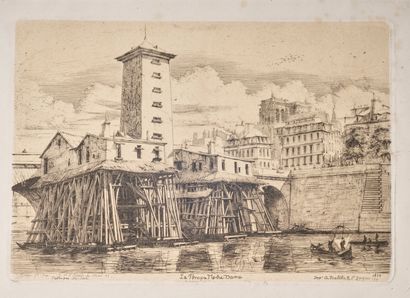 Charles MERYON (1821 - 1868).
Le Petit Pont...