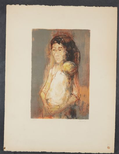 Jean JANSEM (1920-2013).

Woman with child.

Lithograph...