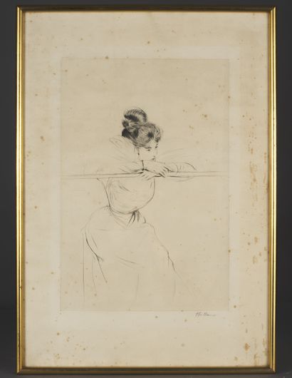 Paul César HELLEU (1859 - 1927) 
Young woman...